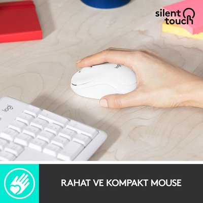Logitech MK295 Sessiz Kablosuz Türkçe Q Klavye Mouse Seti - Siyah