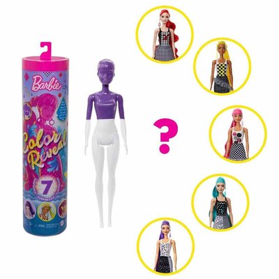 Barbie Color Reveal Renk Değiştiren Sürpriz Barbie Renk Bloklu Bebekler Serisi Seri 2