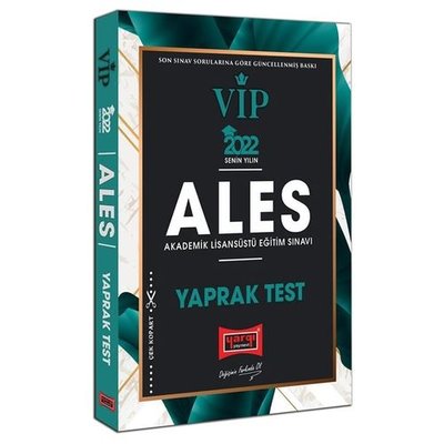 2022 ALES VIP Yaprak Test