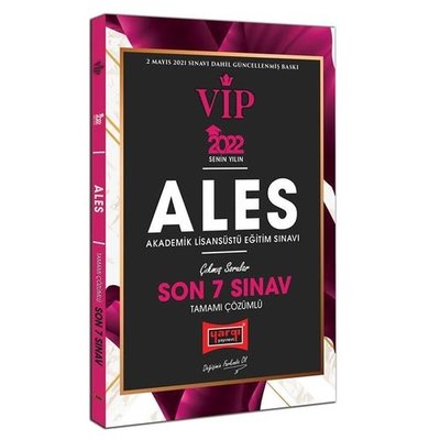 2022 ALES VIP Tamamı Çözümlü Son 7 Sınav Çıkmış Sorular