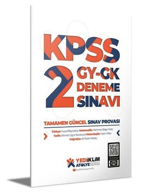 Atölye Serisi - KPSS Genel Yetenek Genel Kültür 2 Deneme Sınavı