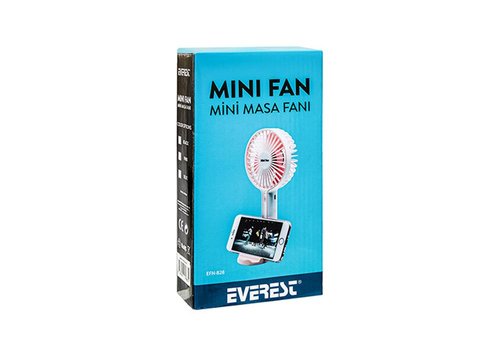 Everest EFN-828 1200mAh Bataryalı Fan Mavi