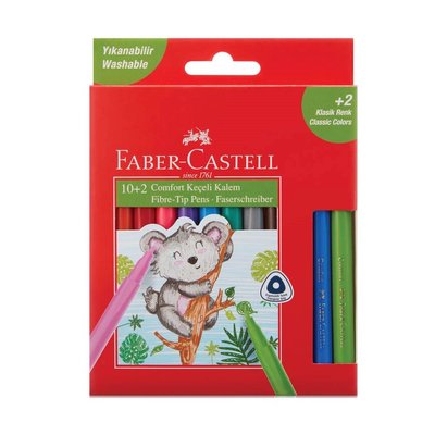 Faber-Castell Comfort 10+2 Hediye Keçeli Kalem