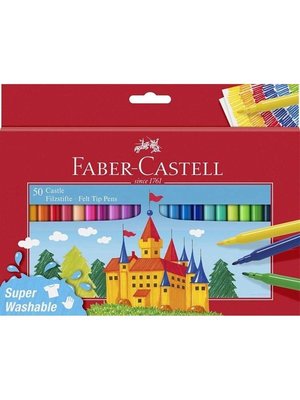 Faber-Castell Süper Yıkanabilir 50 Renk Keçeli Kalem