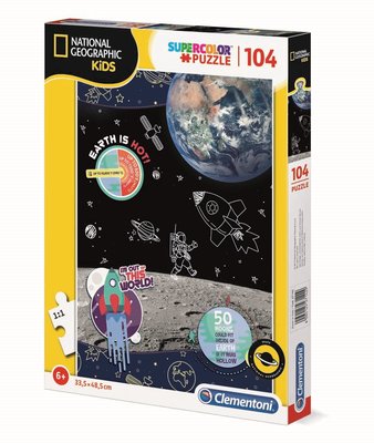 Clementoni 27142 104 National Geo Kids Space Explor Puzzle