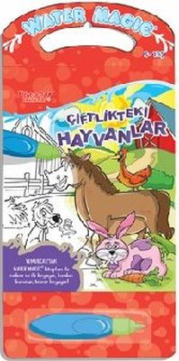 Çiftlikteki Hayvanlar-Water Magic-Özel Kalemli Boya Kitabı