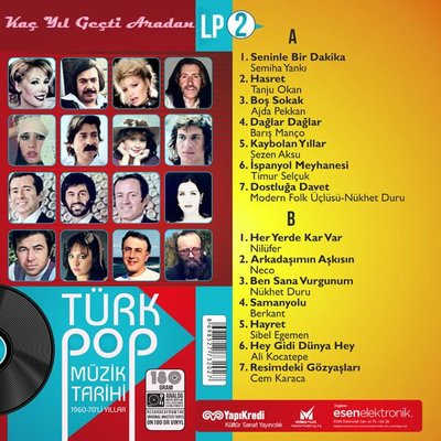 Çeşitli Sanatçılar Türk Pop Müzik Tarihi 1960-70'lı Yıllar-2 Plak