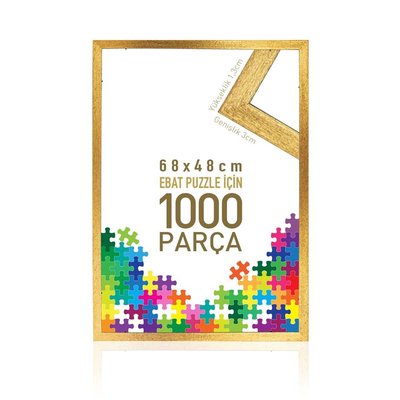 Sar Puzzle 1000 Parça Puzzle İçin Sarı Çerçeve
