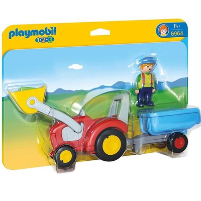 Playmobil Tractor with Trailer 6964