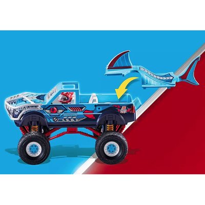 Playmobil Dublör Gösterisi Köpekbalığı Canavar Kamyon 70550