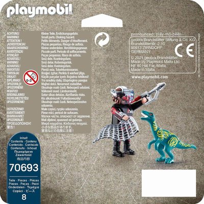 Playmobil DuoPack Velociraptor with Dino Catcher70693