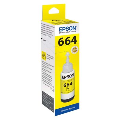 Epson T664 70 ml Sarı Mürekkep