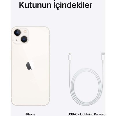 Apple iPhone 13 128 GB Cep Telefonu Beyaz MLPG3TU/A