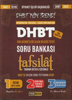 2022 DHBT Tafsilat Tamamı Çözümlü Soru Bankası