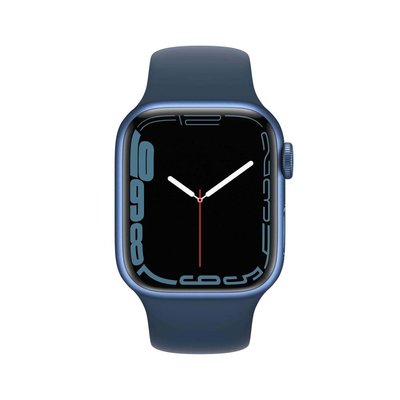Apple Watch Seri 7 GPS 41 mm Mavi Alüminyum Kasa ve Abyss Blue Spor Kordon MKN13TU/A