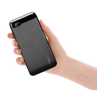 Ttec PowerSlim LCD PD 10.000 mAh  Powerbank  wth USB-C Input/output/Black