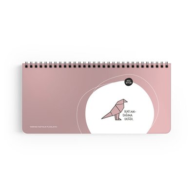 Hisli Şeyler 13x27 Haftalık Planner - Katlandığıma Değdi