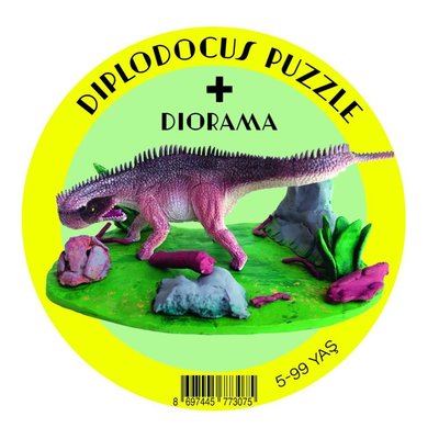 Mucit Kafası Diplodocus Puzzle Diorama Neo 307