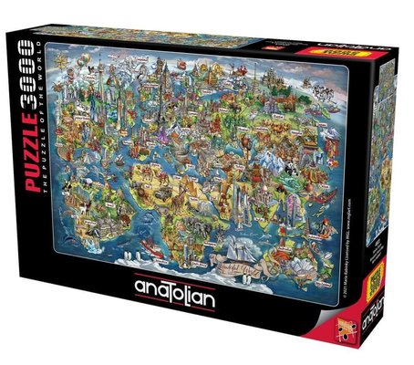 Anatolian Harika Dünya 3000 Parça Puzzle