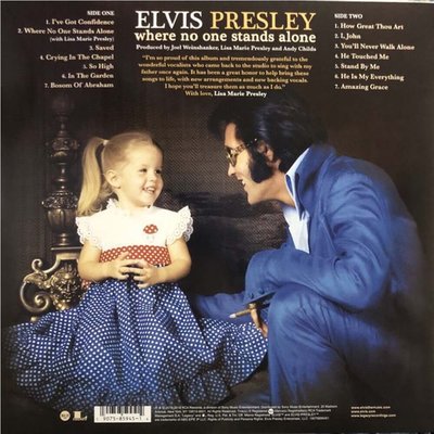 Elvis Presley Where No One Stands Alone Plak