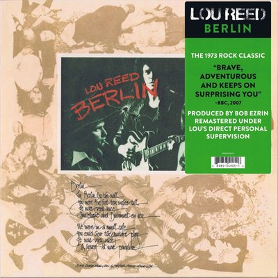 Lou Reed Berlin Plak