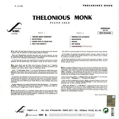 Thelonious Monk Piano Solo Plak