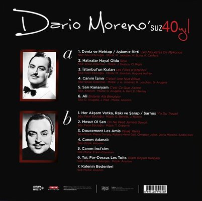 Dario Moreno Moreno'suz 40 Yıl Plak