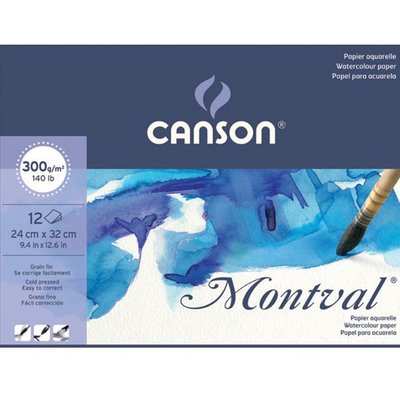 Canson Montval Suluboya Defteri 300gr 24x32 12 Sayfa