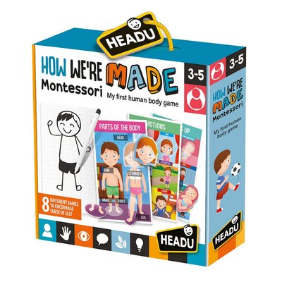 Headu Montessori İlk İnsan Vücudu Oyunum 3-5 Yaş 