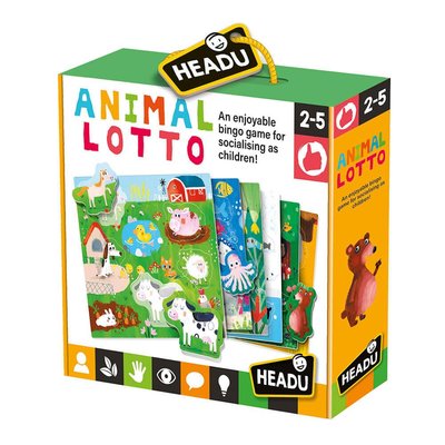Headu Animal Lotto Montessori Puzzle Oyunu