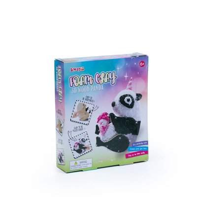 SEW STAR Made in Foam Clay Panda