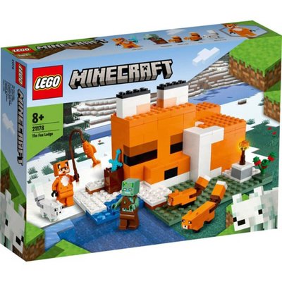 Lego Minecraft Fox Lodge Ev Hayvanları Oyuncak 21178