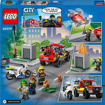 LEGO City İtfaiye Kurtarma Operasyonu ve Polis Takibi 60319