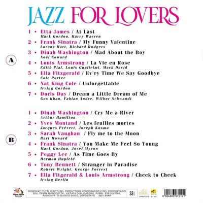 Various Artist Jazz For Lovers Plak