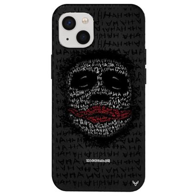 Deercase iPhone 13 Siyah Renkli Silikon Lets Smile Telefon Kılıfı