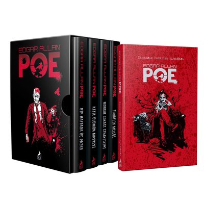 Edgar Allan Poe Seti - 4 Kitap Takım-Edgar Allan Poe Defteri Hediyeli