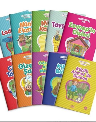 Değerli Masallar Serisi Seti Çanta Boy - 10 Kitap Takım