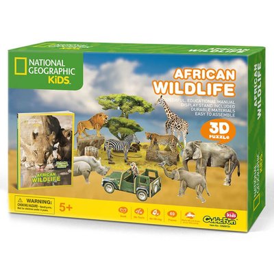 CubicFun National Geographic Afrika Yaban Hayatı 3D Puzzle