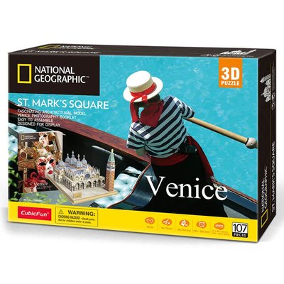 CubicFun National Geographic San Marco Meydanı İtalya 3D Puzzle