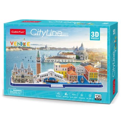 CubicFun City Line Venedik İtalya 3D Puzzle