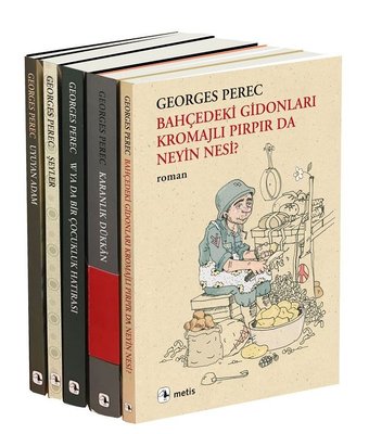 Georges Perec 5 Kitap Takım - Metis Ajanda Hediyeli