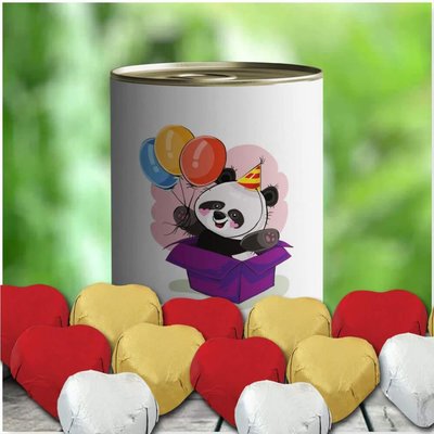 E-Hediyeci Sürprizci Panda Temalı Mabel Çikolata Konservesi -51