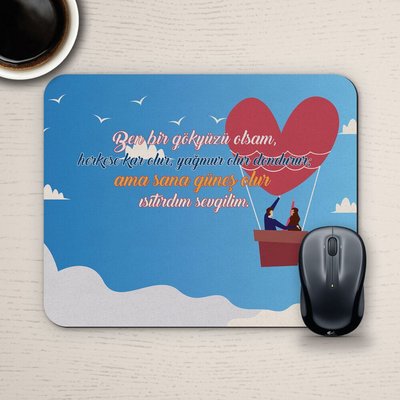 E-Hediyeci Özel Tasarım Romantik Mousepad - No2