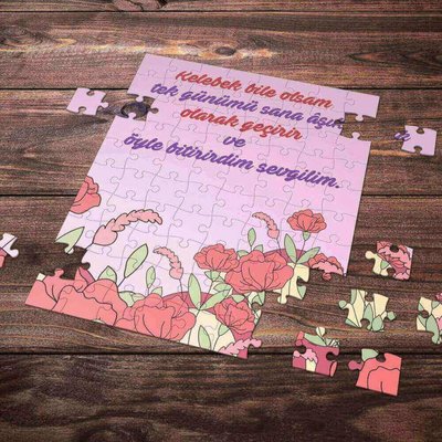E-Hediyeci 99 Parça Romantik Tasarımlı Puzzle Yapboz No1