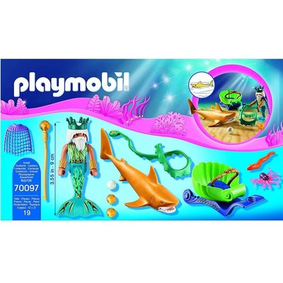 Playmobil King of the Sea with Shark Carriage
