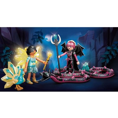 Playmobil Crystal Fairy And Bat Fairy with Soul An