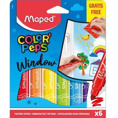 Maped ColorPeps 6lı Cam Boya Keçeli 844820