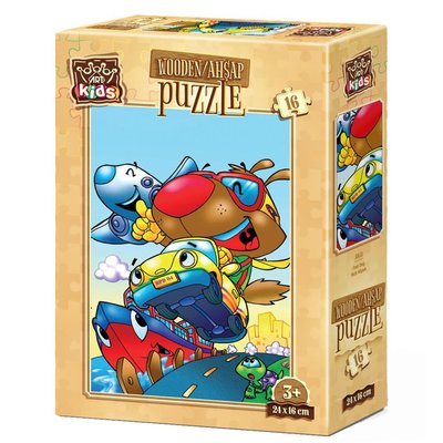 Art Kids Hızlı Köpek 16 Parça Ahşap Puzzle 5851