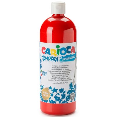 Carioca Guaj Boya Süper Yıkanabilir 1000ml Kırmızı