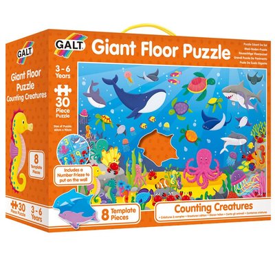 Galt Giant Floor Puzzle Counting Creatures Çocuk Puzzle